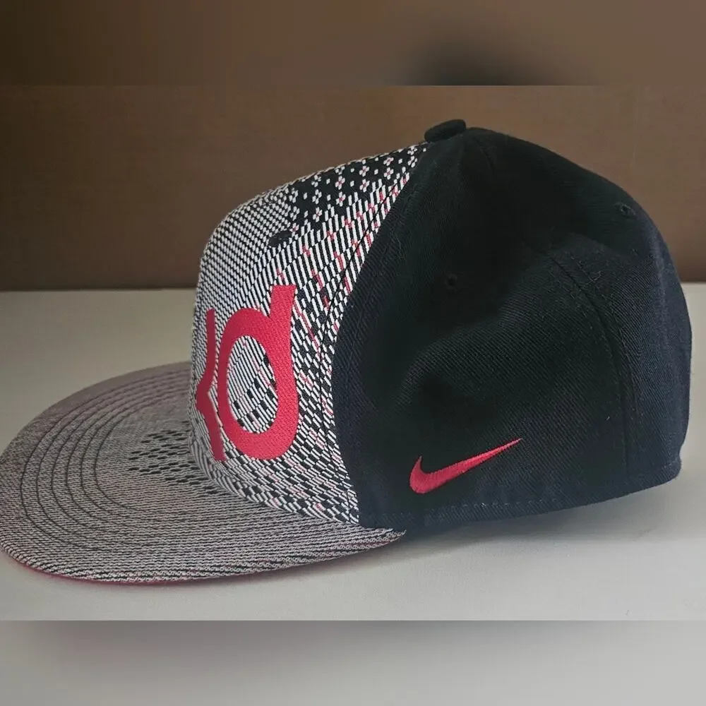 Nike Hat Cap Snap Back KD Black Red Mens One Size Basketball NBA Kevin Durant